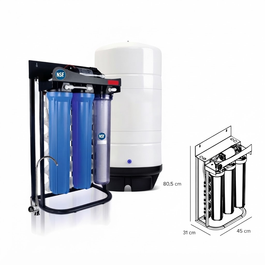 RO 600 Su Arıtma Cihazı ve 80 Litre Tank seti - Görsel 4